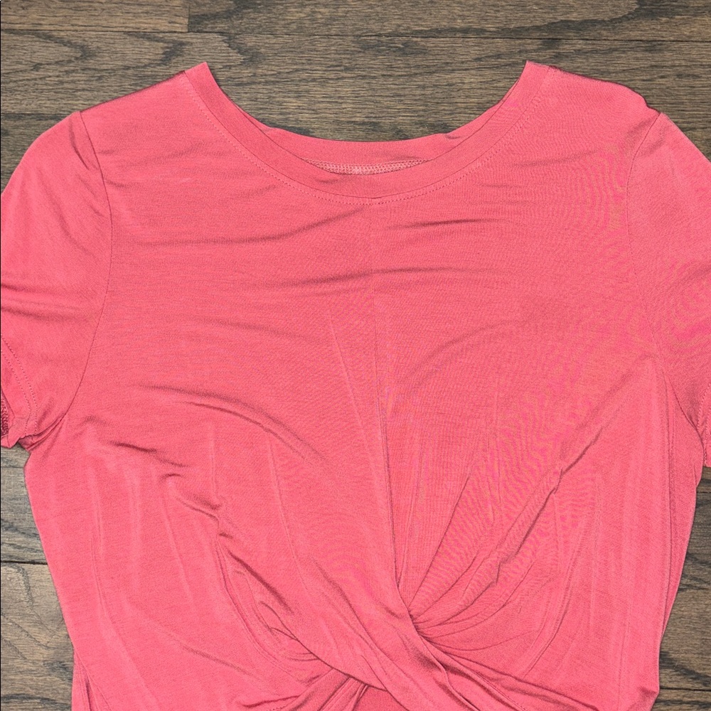 Women's Pink Twist Front Top - Picture 10 of 12